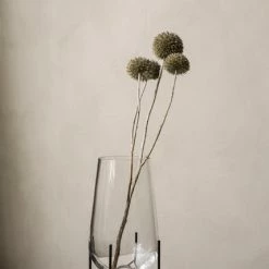 Menu Small Clear Bronzed Brass Echasse Vase 10 Menu Small Clear Bronzed Brass Echasse Vase