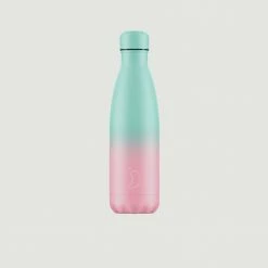 Chilly's Reusable Bottle 500 Ml Pink Turquoise Gradation