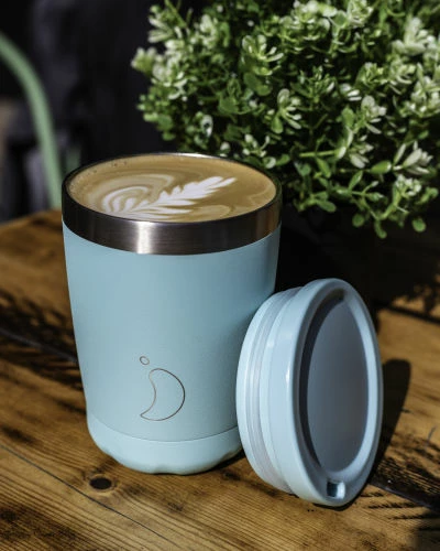 Chilly's 340ml Pastel Green Coffee Cup 3 Chilly's 340ml Pastel Green Coffee Cup