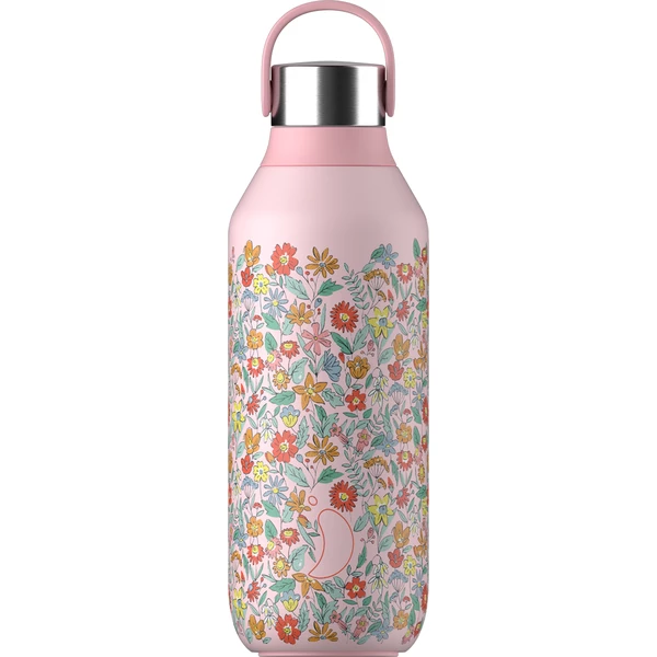 Chilly's Series 2 Liberty Summer Sprigs 500ml Bottle - Blush Pink 3 Chilly's Series 2 Liberty Summer Sprigs 500ml Bottle - Blush Pink