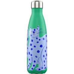 Chilly's 500ml Bottle Blue Cat Agathe Singer