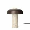 Menu | Reverse Table Lamp | Travertine + Bronzed Brass 2 Menu | Reverse Table Lamp | Travertine + Bronzed Brass