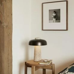 Menu | Reverse Table Lamp | Travertine + Bronzed Brass 15 Menu | Reverse Table Lamp | Travertine + Bronzed Brass