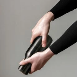 Menu | Bottle Grinder 2-piece | Carbon + Ash | Beech Lid