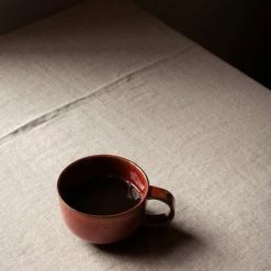 Menu 250ml 2pcs Red Glazed New Norm Cup With Handle