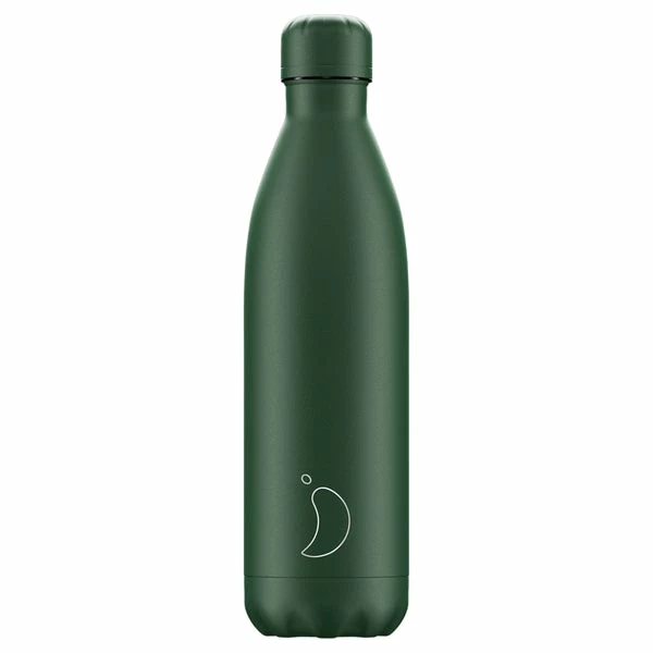 Chilly's Chilly's Bottle Matte 750ml - All Green 3 Chilly's Chilly's Bottle Matte 750ml - All Green