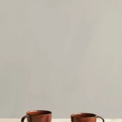 Menu 250ml 2pcs Red Glazed New Norm Cup With Handle