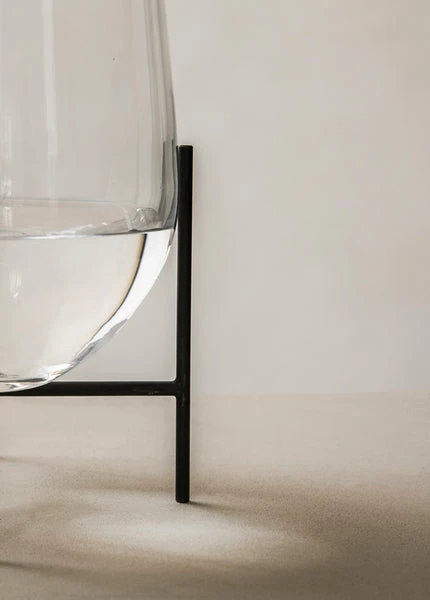 Menu Small Clear Bronzed Brass Echasse Vase 4 Menu Small Clear Bronzed Brass Echasse Vase