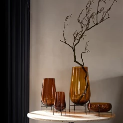 Menu Echasse Vase - Small, Amber