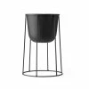 Menu Medium Black Wire Stand & Plant Pot 1 Menu Medium Black Wire Stand & Plant Pot