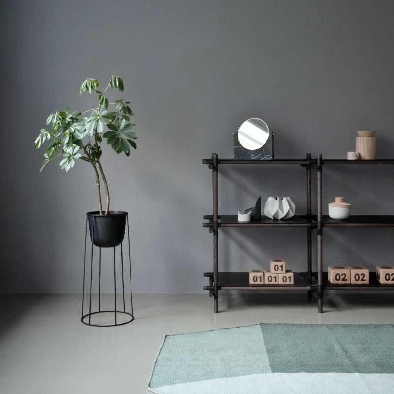 Menu Wire Base and Pot Olive Green 7 Menu Wire Base and Pot Olive Green