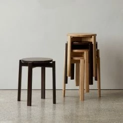 Menu Lacquered Dark Oak Passage Stool 13 Menu Lacquered Dark Oak Passage Stool