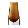 Menu Échasse Vase Amber and Bronzed Brass Small 2 Menu Échasse Vase Amber and Bronzed Brass Small