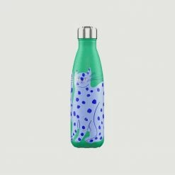 Chilly's Reusable Bottle 500ml Agathe Singer Blue Cat