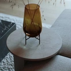 Menu Échasse Vase Amber and Bronzed Brass Small 9 Menu Échasse Vase Amber and Bronzed Brass Small