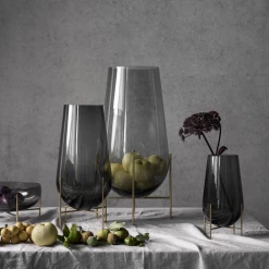 Menu Echasse Vase - Small, Smoke