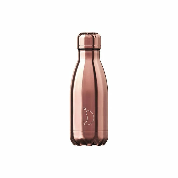 Chilly's 260ml Bottle - Chrome Rose Gold 3 Chilly's 260ml Bottle - Chrome Rose Gold
