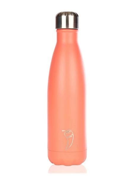 Chilly's 500ml Pastel Powder Coat Coral Vacuum Flask 3 Chilly's 500ml Pastel Powder Coat Coral Vacuum Flask
