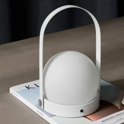 Menu White Carrie Portable LED Table Lamp