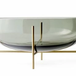Menu Échasse Bowl Smoke and Brushed Brass