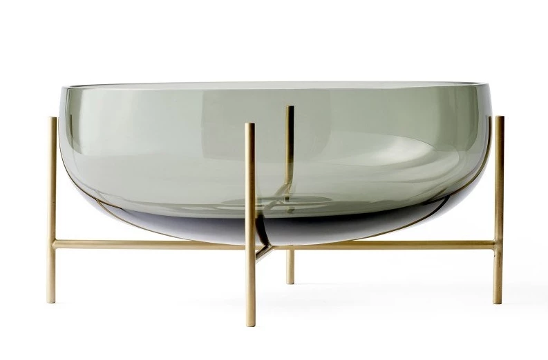Menu Échasse Bowl Smoke and Brushed Brass 3 Menu Échasse Bowl Smoke and Brushed Brass