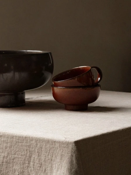 Menu Dark Glazed New Norm Fruit Bowl 6 Menu Dark Glazed New Norm Fruit Bowl