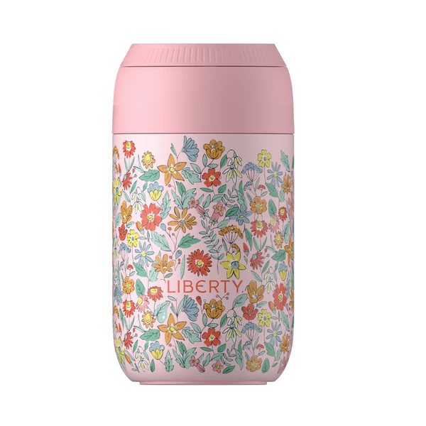 Chilly's Liberty Series 2 340ml Cup - Summer Sprigs Blush Pink 3 Chilly's Liberty Series 2 340ml Cup - Summer Sprigs Blush Pink