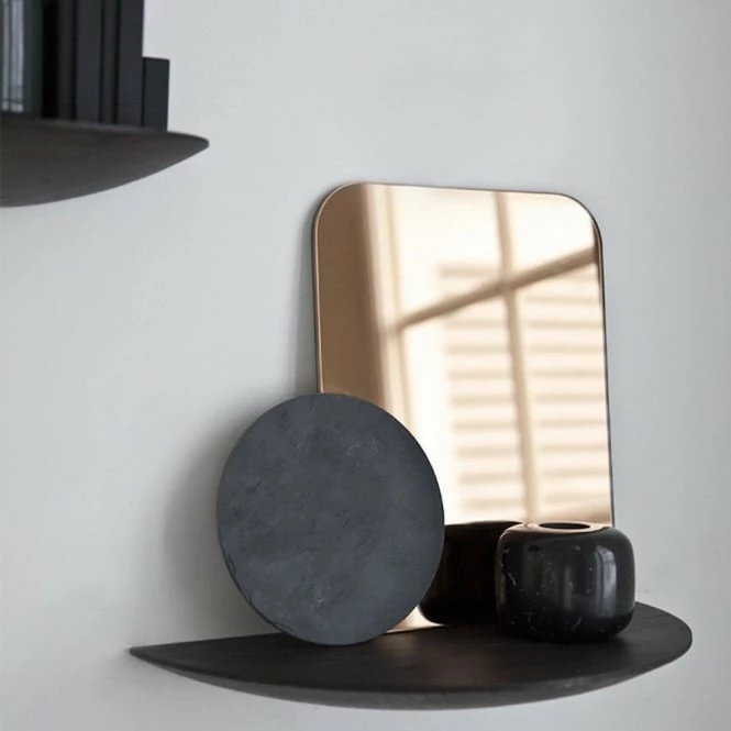 Menu Medium Black Oak Gridy Fungi Shelf 4 Menu Medium Black Oak Gridy Fungi Shelf