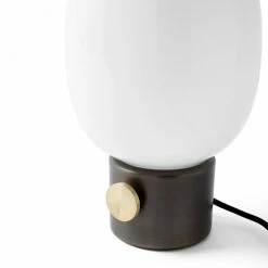 Menu JWDA Bronzed Brass Metallic Lamp with UK Plug