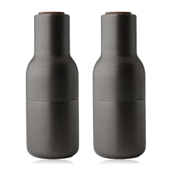 Menu Bottle Grinder 2 Pack Bronzed Brass Walnut Lid 9 Menu Bottle Grinder 2 Pack Bronzed Brass Walnut Lid