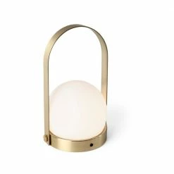 Menu Brushed Brass Carrie Portable LED Table Lamp