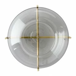 Menu Smoke Grey Echasse Hurricane Tealight Holder with Brushed Brass Stand 8 Menu Smoke Grey Echasse Hurricane Tealight Holder with Brushed Brass Stand