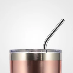 Chilly's Set of 3 Stainless Steel Straws with Brush