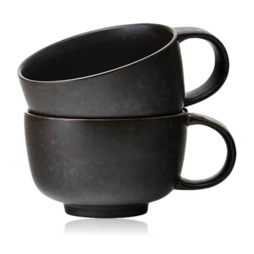 Menu New Norm Cup With Handle Dark Glazed 2pcs 3 Menu New Norm Cup With Handle Dark Glazed 2pcs