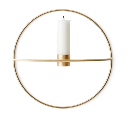 Menu POV Circle Candle Holder Brass Small 3 Menu POV Circle Candle Holder Brass Small