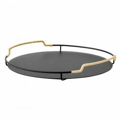 Menu Black Steel Balcony Serving Tray 36.5cm