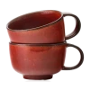 Menu New Norm Cup With Handle Red Glazed 2pcs 2 Menu New Norm Cup With Handle Red Glazed 2pcs