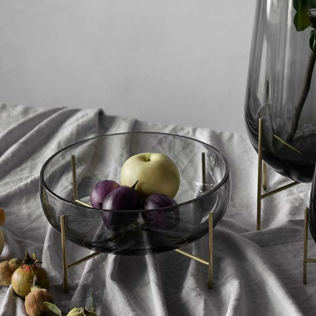 Menu Échasse Bowl Smoke and Brushed Brass 5 Menu Échasse Bowl Smoke and Brushed Brass