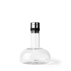Chilly Sales 2022 31 Menu Wine Breather Carafe, Clear/Steel
