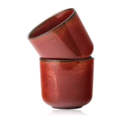 Menu New Norm Cup Red Glazed 2pcs