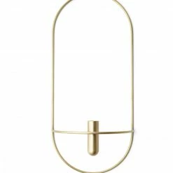 Menu POV Oval Candleholder/Vase Brass