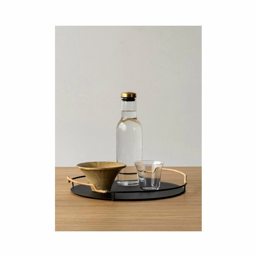 Menu Black Steel Balcony Serving Tray 36.5cm 8 Menu Black Steel Balcony Serving Tray 36.5cm