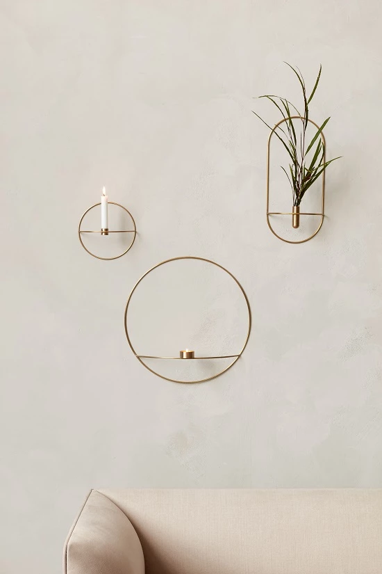 Menu POV Circle Candle Holder Brass Small 4 Menu POV Circle Candle Holder Brass Small