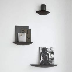 Menu Medium Black Oak Gridy Fungi Shelf 7 Menu Medium Black Oak Gridy Fungi Shelf