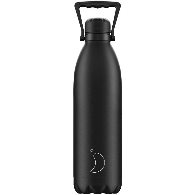 Chilly's 1.8l Black Stainless Steel Bottle 3 Chilly's 1.8l Black Stainless Steel Bottle
