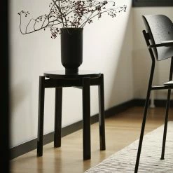 Menu Lacquered Dark Oak Passage Stool 10 Menu Lacquered Dark Oak Passage Stool